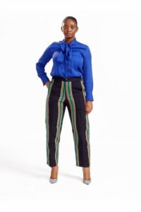 Cropped Aso Oke Pants