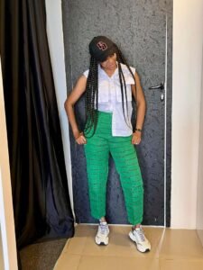 Cropped Aso Oke Pants